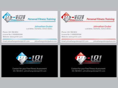 PT-101 Unlimited, LLC business cards - 