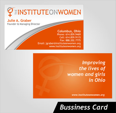 Institute on Women Biz Card - 