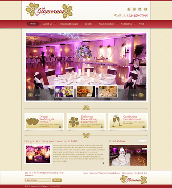 Website For "Glamorous Event Planners" - Events