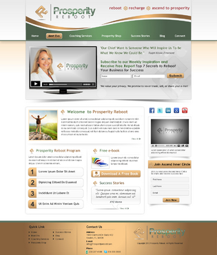 Website Design for Executive Life Coaching Company - Consulting