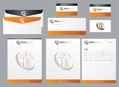 Business Card and Stationary design for new logo - Construction