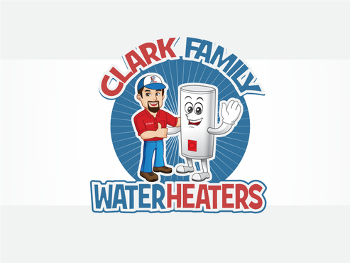Cartoon logo for water heater company - Construction
