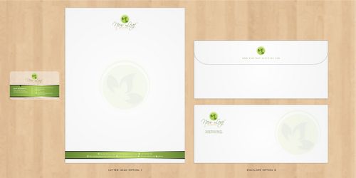 Business Card and Stationary for a nutrition health coaching company (New Leaf Nutrition) - Health