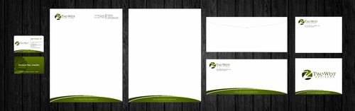 Two West Advisors Business Card and Stationary - Financial Services