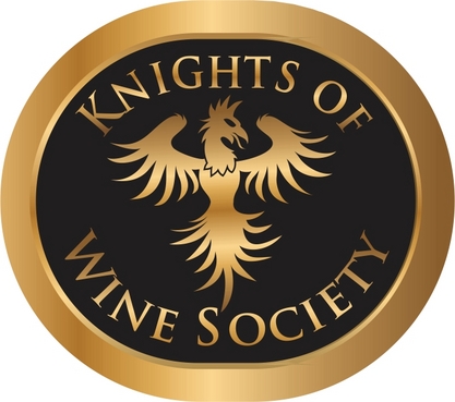 Logo for a Champagne Club "Knights of Wine Society - Hospitality Industry