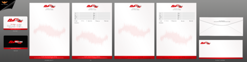 Business card & stationery for audio visual & security system installation company - Audio