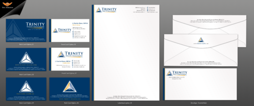 Letterhead, envelope, business card design - Financial Services