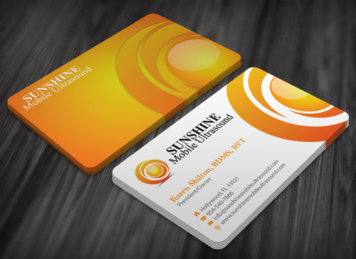 sunshine mobile ultrasound business cards - Medical