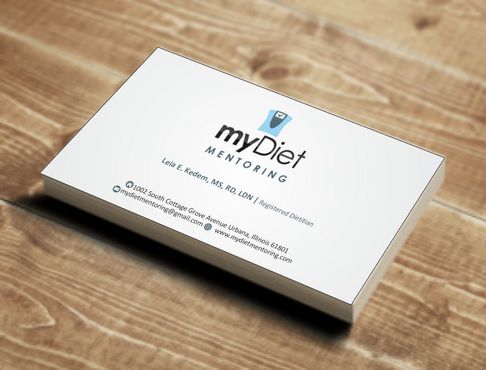 Business card and stationery concept for weight management and nutrition practice - Health
