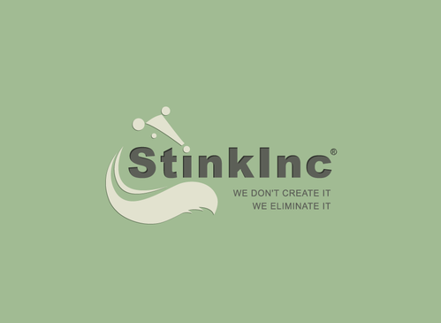 Skunk logo for restoration contractor called StinkInc  - Environment