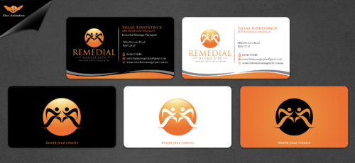 Business cards for Remedial Massage Business - Massage Therapy