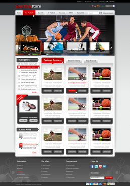Sports E-Commerce Web Template - Sports