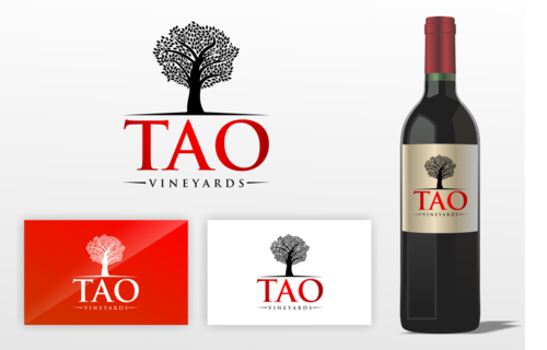 Logo for wine label: TAO Vineyards - Beverages