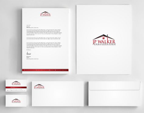 Business Card and Stationary for Construction Company - Construction