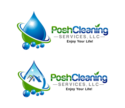 logo for cleaning services: maids, lawn care, car detail, pool - Cleaning