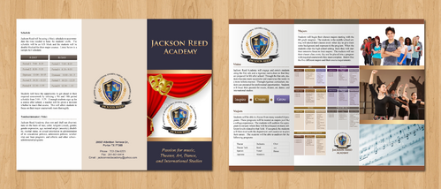 Brochure for a Peforming Arts Private School - Education