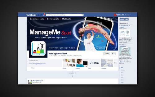 Facebook Cover Image for Sports Application - Sports