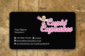 Business Card for bespoke luxury cupcakes and cakes - Chef / Catering
