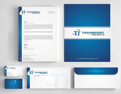 Business cards/ stationery design for a transport consultancy - Consulting