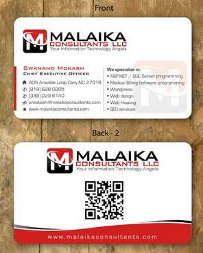 Business card design for IT consultant company - Computers