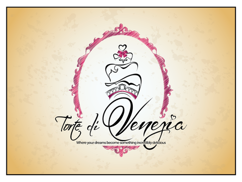 Fun yet elegant logo for custom cakes - Food