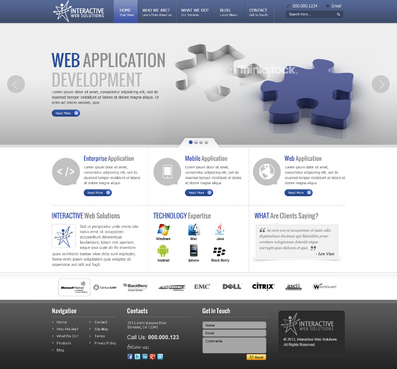 WP Template for Web Company - Information Technology