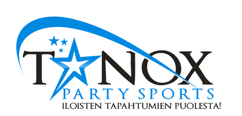 Logo and website for tonox party sports - Entertainment