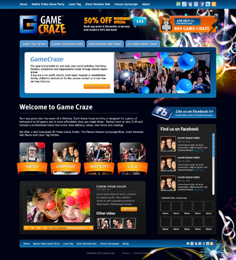 Game Craze Web Site - 