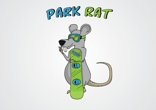 Snowboard Park Rat Drawing - Sports
