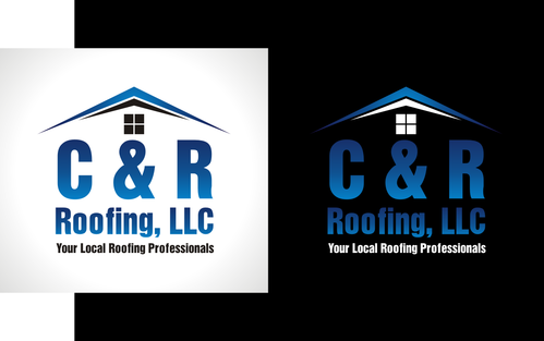 Roofing Company Logo for Business Cards and Letterhead - Construction