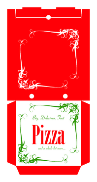 Pizza box design - Food