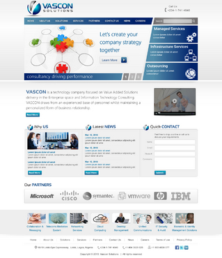 VASCON WEBSITE PROJECT - Consulting