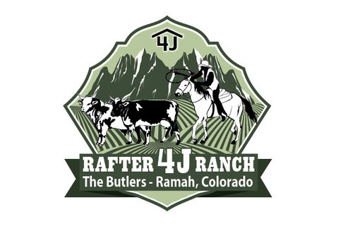 Rafter 4J Ranch logo by Pacstair