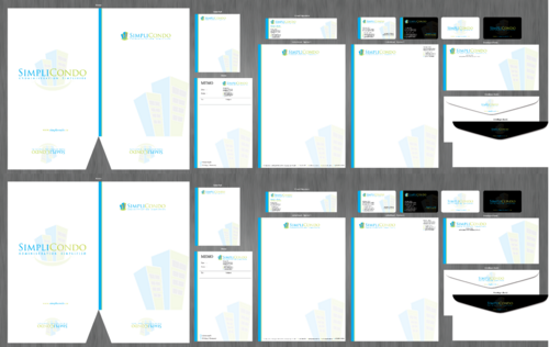 Stationary and Business Cards for property management company - Real Estate