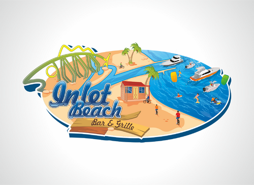 (Expedite!)Logo For An Awesome Beach Bar! - Food