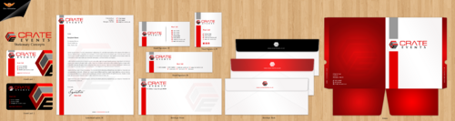 Stationary and biz card for events management  company - Events