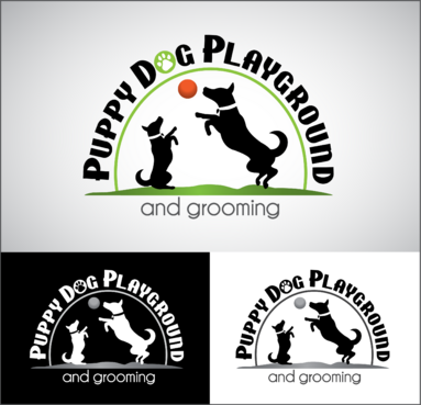 Logo for dog daycare and grooming co. - Animals