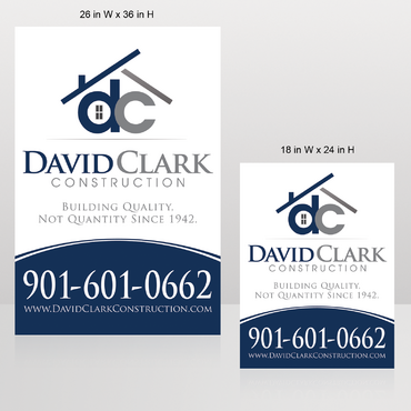 Sign Design for Construction Company - Construction