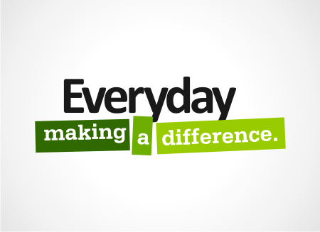 Everyday we're making a difference-Ad campaign Logo - Financial Services