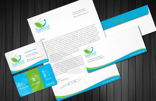Childcare Stationery( business cards, letter head, envelopes and letter size folders) - Childcare