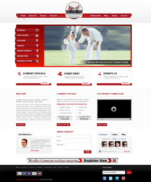Martial Arts School Website - Sports