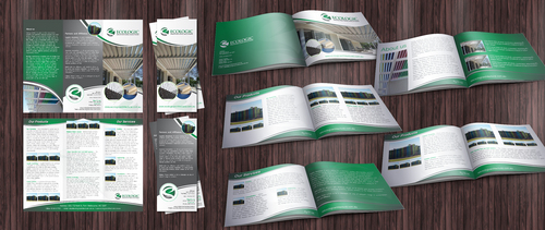 Brochure and Flyer template, Aluminium Facade company - Construction