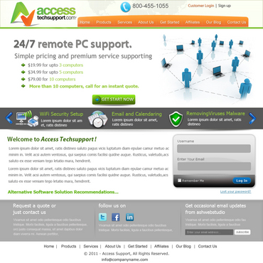 Access Tech Support - Web Page - 