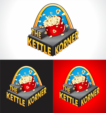 Logo for a Kettle Korn Company with specialty flavors - Food