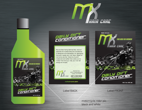 Labels for Hair care products  - Salon & Spa