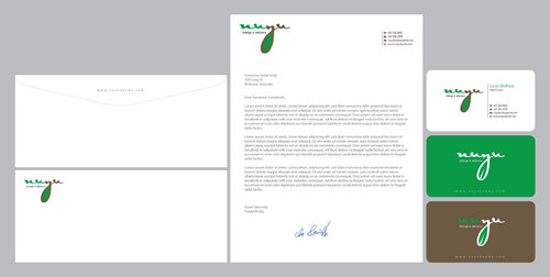 business card for vegan prepared foods company - Food