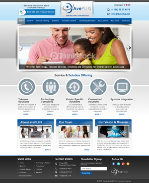 avePLUS Company Website - Information Technology