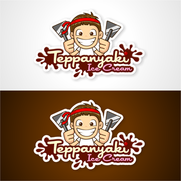 Logo for Teppankaki Icecream or Teppanyaki Gelato - Food