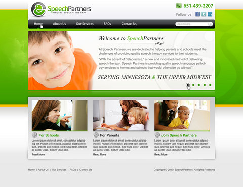 Speech Partners Web Template - Education