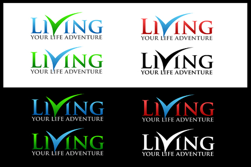 Logo for a personal development/adventure retreat business called Living Your Life Adventure. - Miscellaneous